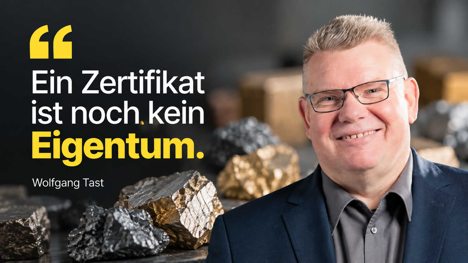 Technologiemetalle als Geldanlage: Wolfgang Tast